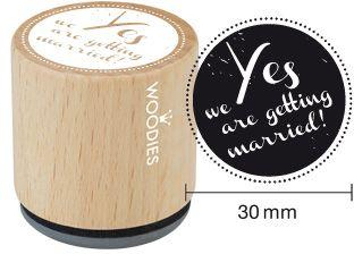 Hobbystempel | Houten stempel Woodies | Yes